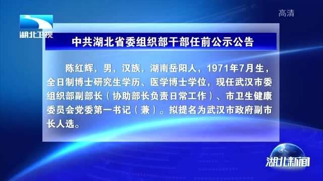 武汉最新干部公示公告，新时代人才布局与发展动向揭秘